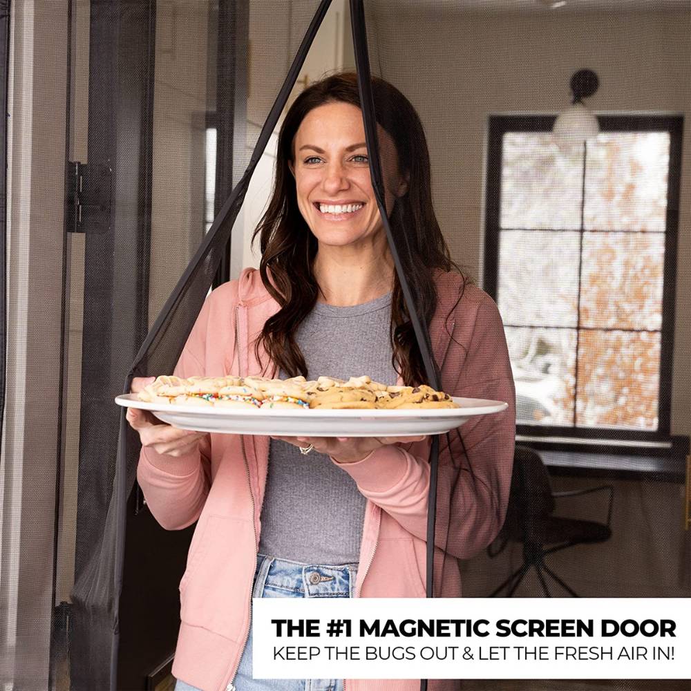 A magnetic screen door fitted across an open Australian doorway